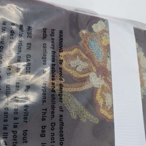 NWT POTTERY BARN SANDI PALAMPORE NAPKINS CREWL WORK FLOWER COCO BROWN SET OF 4 - Picture 8 of 10